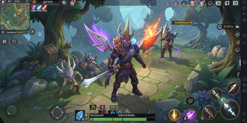 Screenshot GT777 menampilkan aksi pertempuran dinamis dan grafik yang memukau.