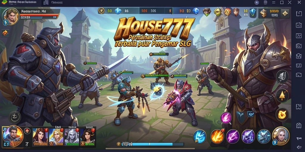 Gameplay seru HOUSE777 dalam aksi strategi SLG.