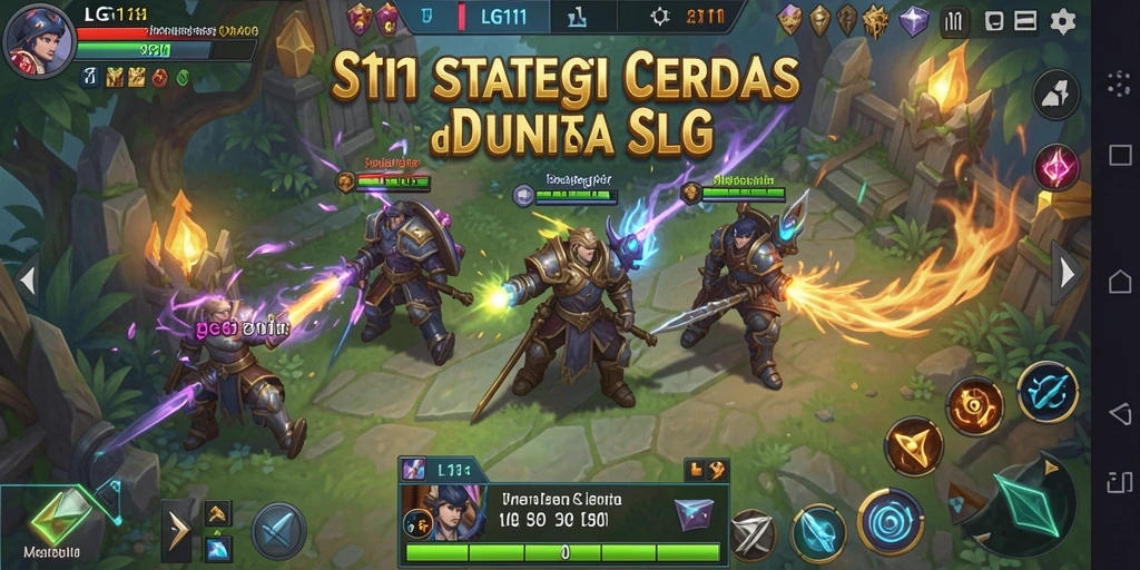 Tangkapan layar LG111 memperlihatkan aksi pertempuran strategi yang seru.