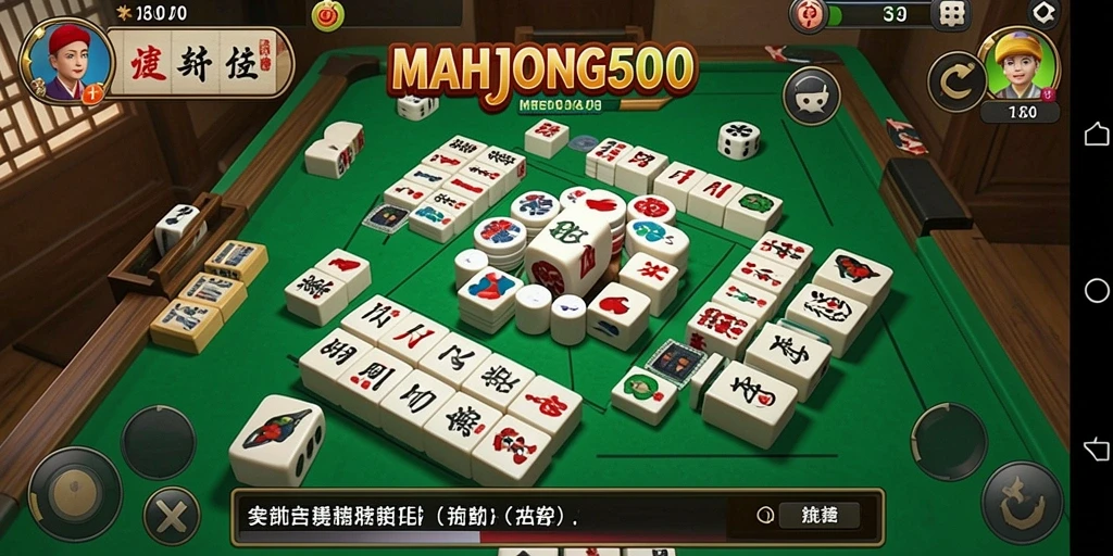 Screenshot gameplay MAHJONG500 yang menampilkan momen menyenangkan.