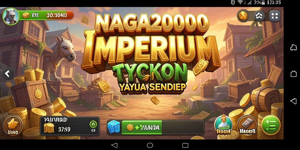 Tampilan gameplay NAGA2000 yang menarik dan penuh strategi Tycoon.