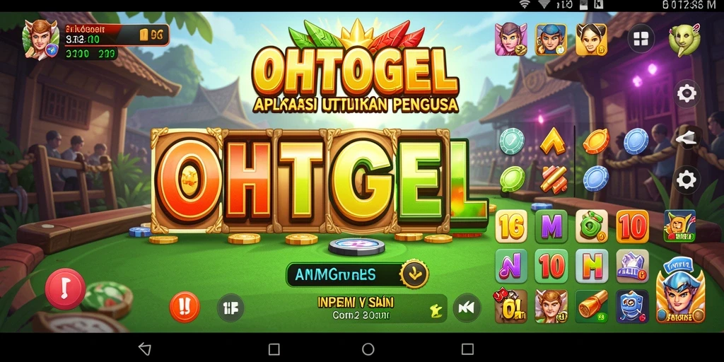 Tampilan antarmuka aplikasi OHTOGEL yang sederhana dan efektif.