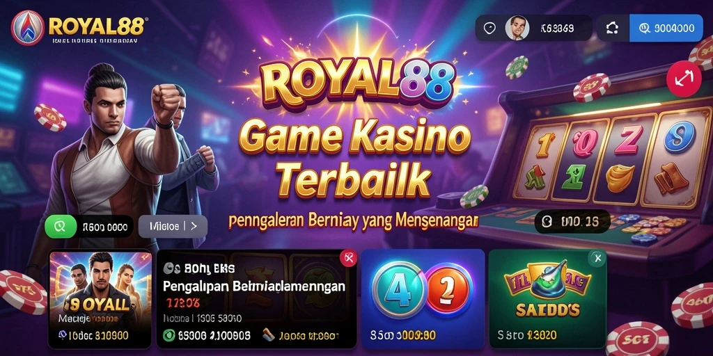 Screenshot ROYAL88 menampilkan berbagai permainan Kasino yang menarik.