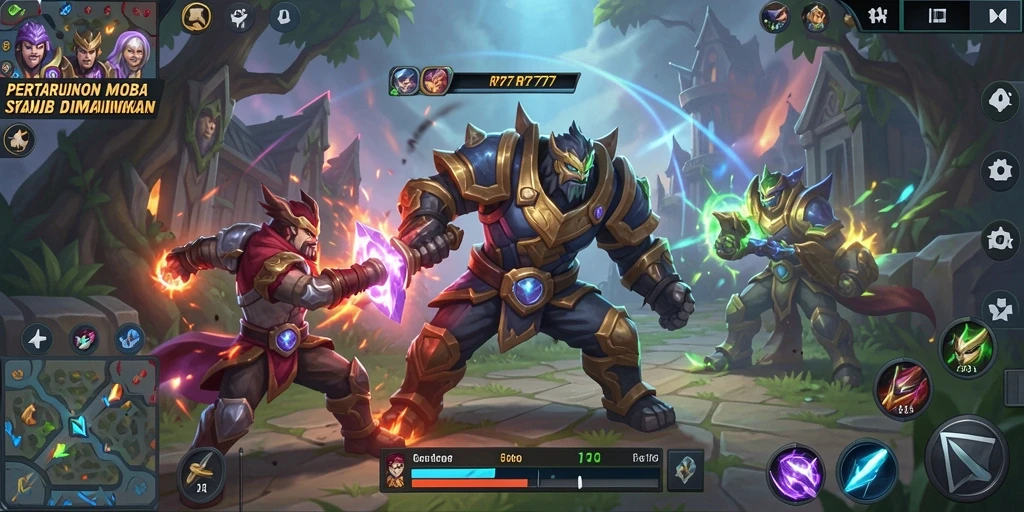 Gameplay seru dalam pertarungan tim di RR777.