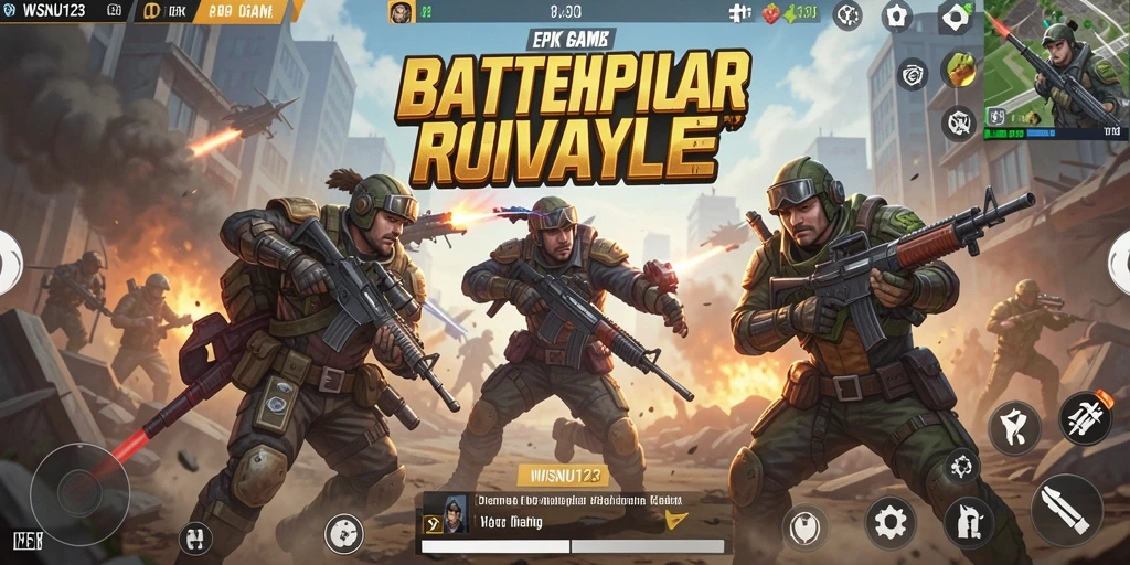 Gameplay seru dan mendebarkan dalam <strong>WISNU123</strong> Battle Royale.