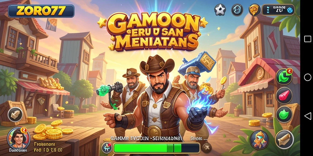 Tampilan gameplay menarik dalam ZORO77 menunjukkan strategi Tycoon yang mendebarkan.